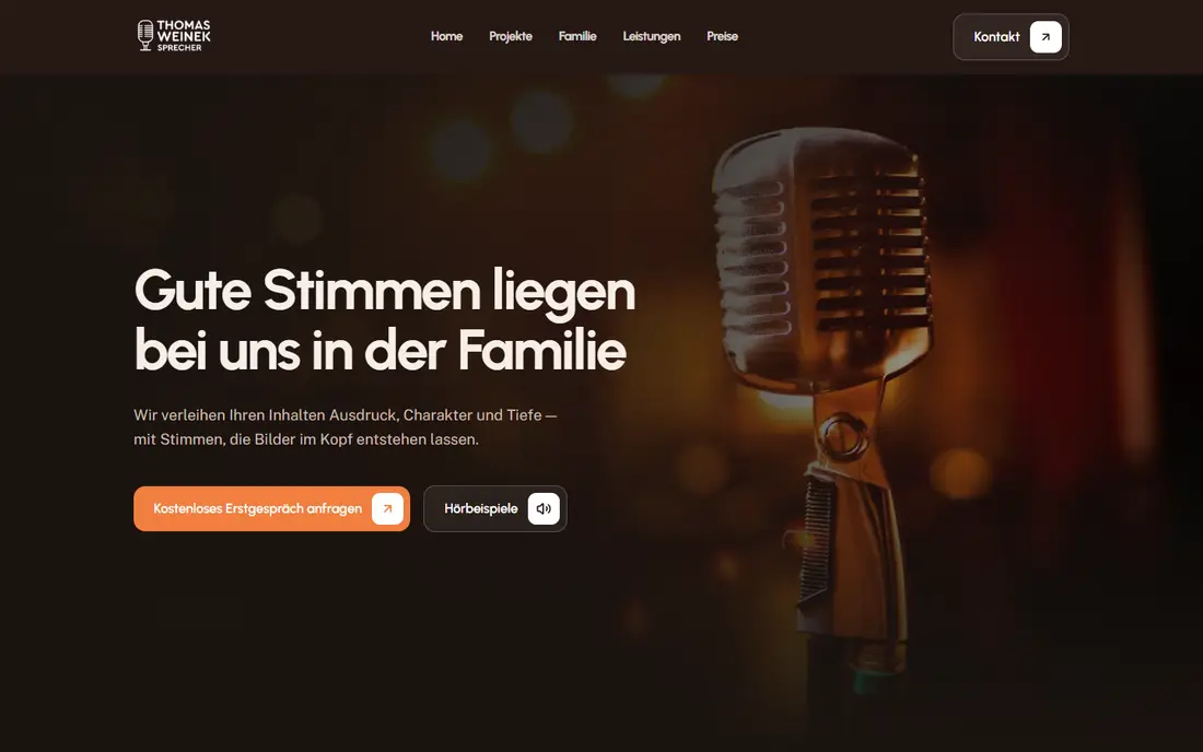 Thomas Weinek — Website von WebArs